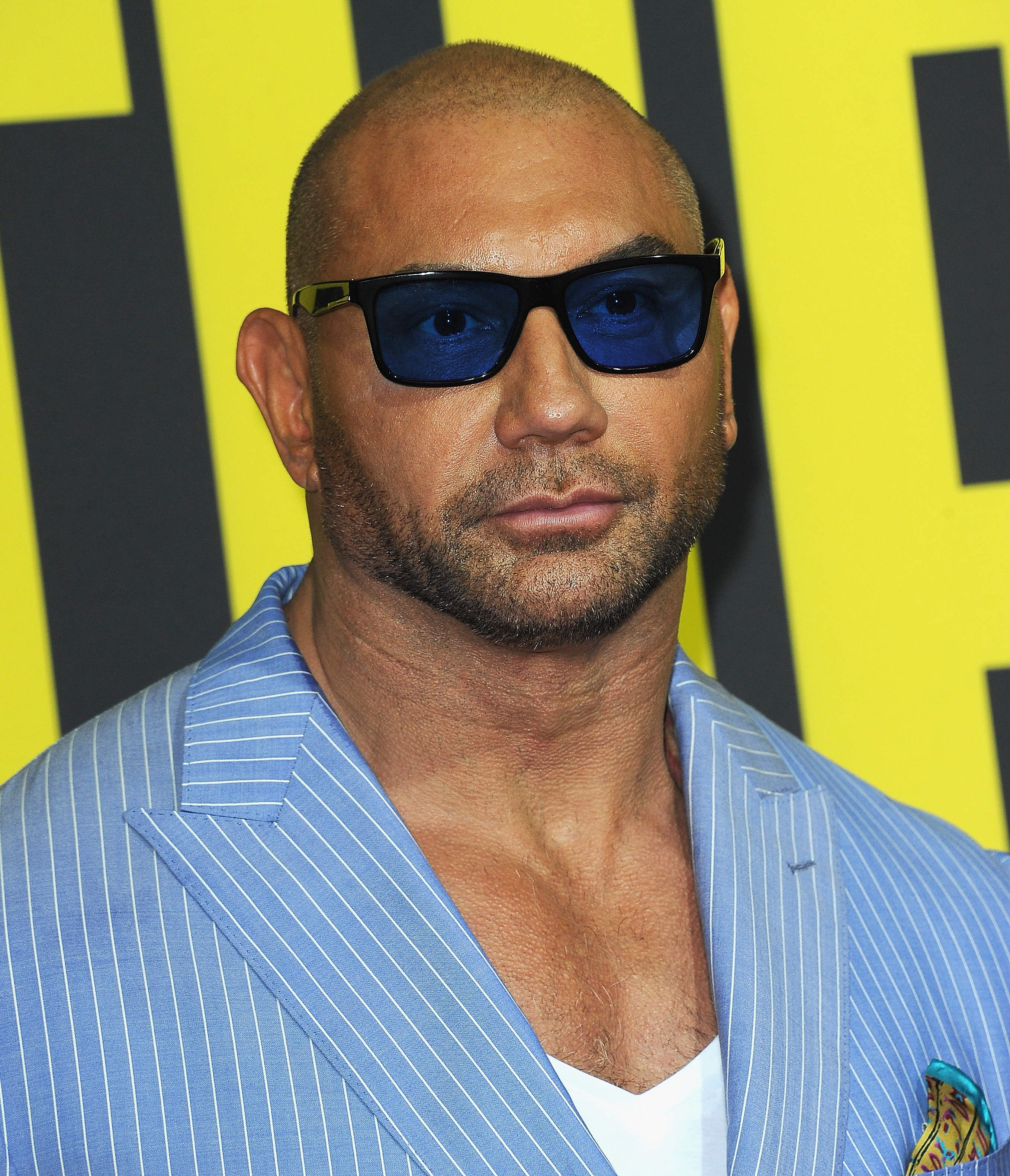 Dave Bautista arrives for the Premiere Of 20th Century Fox's "Stuber" held at Regal Cinemas L.A. Live on July 10, 2019, in Los Angeles, California. | Source: Getty Images