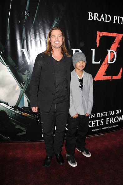 Brad Pitt and Maddox Jolie-Pitt at The Empire Cinema on June 2, 2013 in London, England | Photo: Getty Images