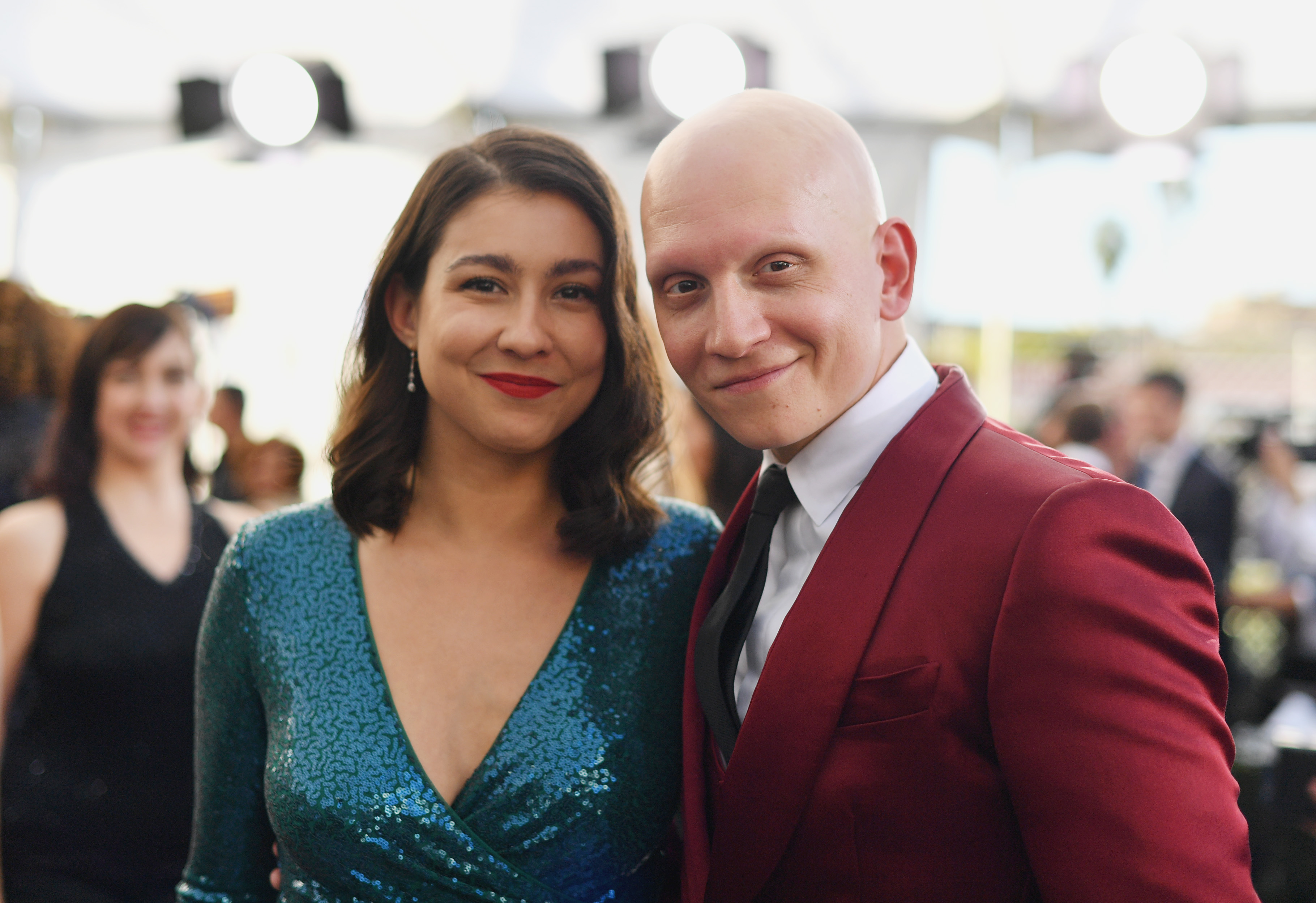 Gia Olimp and Anthony Carrigan at the 25th Annual Screen Actors Guild Awards at The Shrine Auditorium on January 27, 2019 in Los Angeles, California. | Source: Getty Images