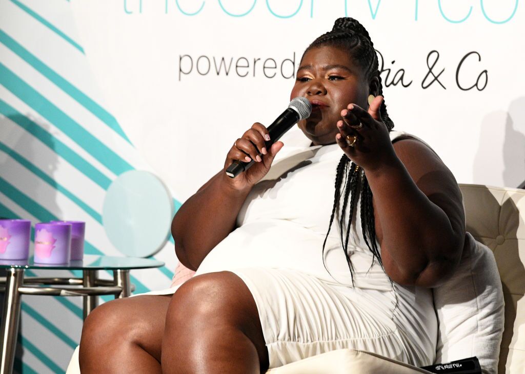 Gabourey Sidibe speaks onstage at theCURVYcon Powered By Dia&Co on September 8, 2018 in New York City. | Source: Getty Images
