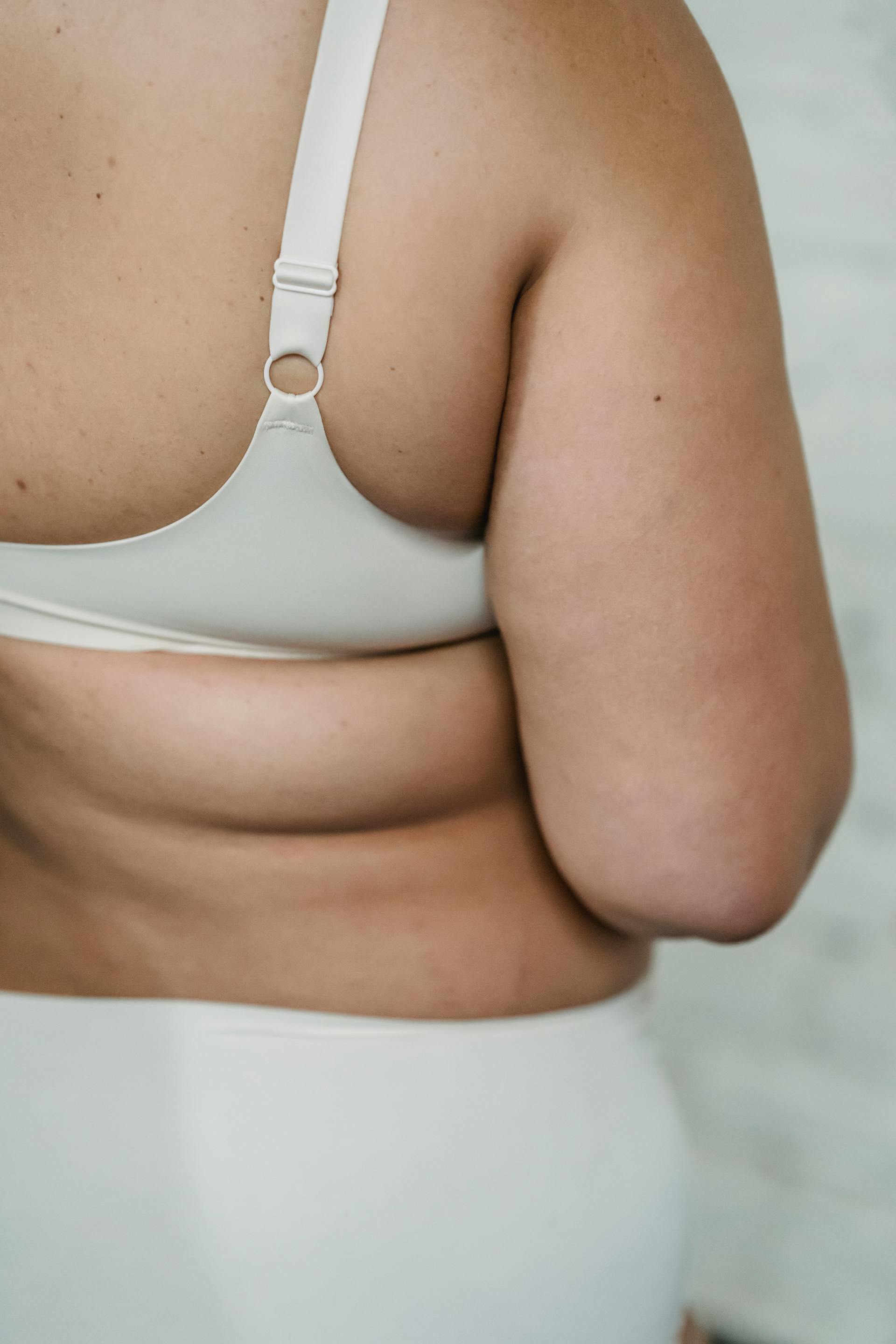 A close-up shot of a plus-size woman in lingerie | Source: Pexels