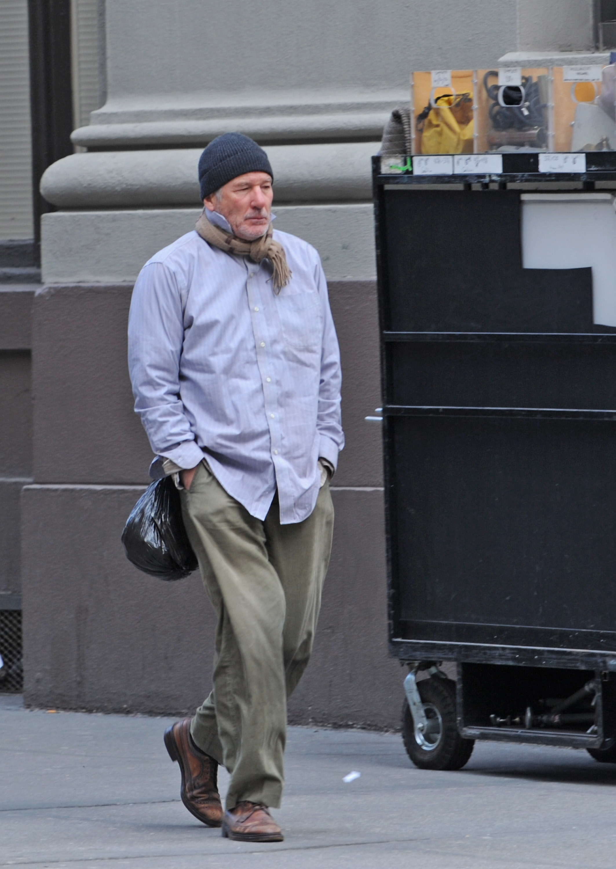 The actor on the set of "Time Out Of Mind," 2014 | Source: Getty Images