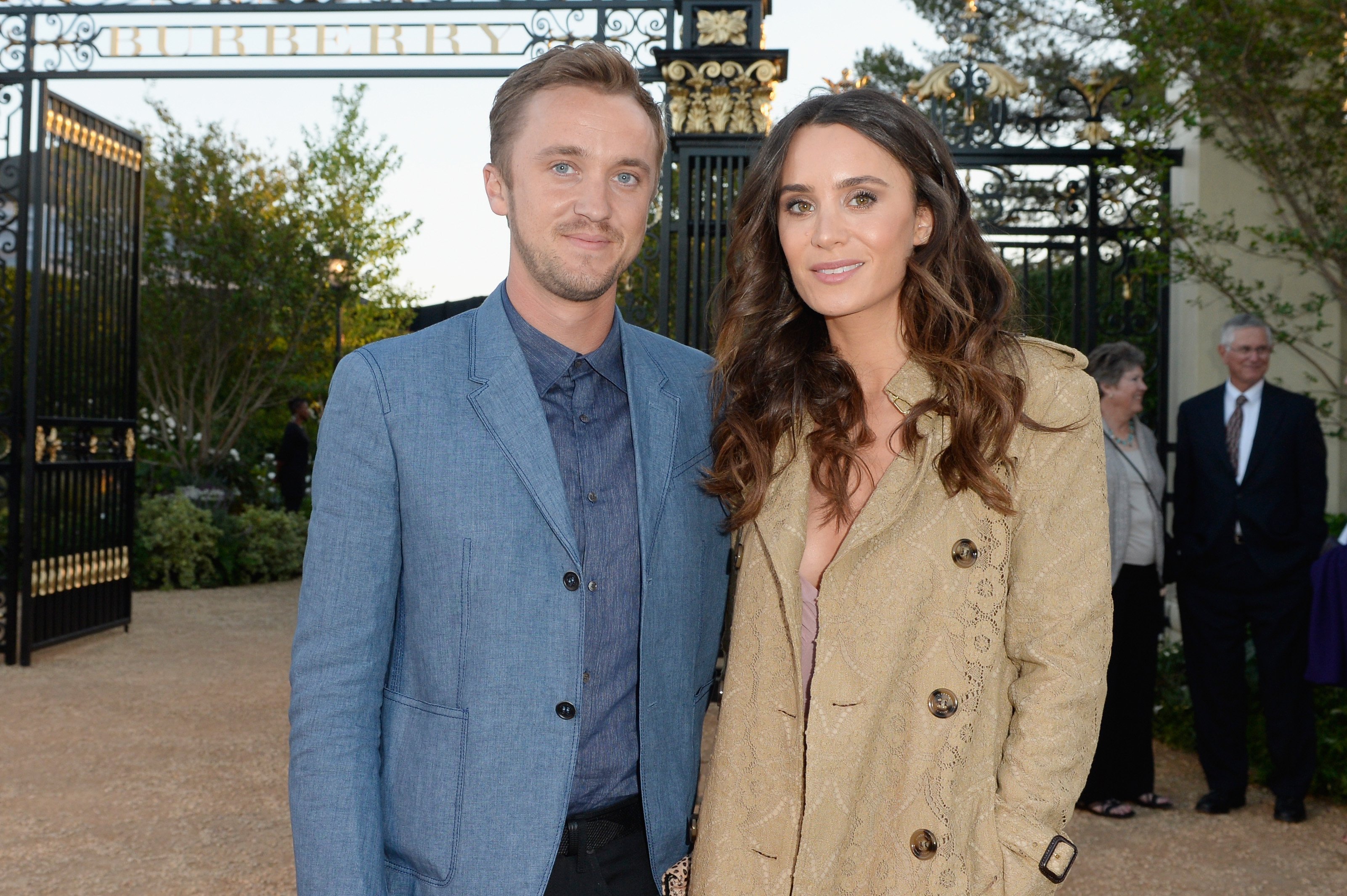 Tom Felton and Jade Olivia attend the Burberry "London in Los Angeles" event at Griffith Observatory on April 16, 2015 in Los Angeles, California | Photo: Getty Images