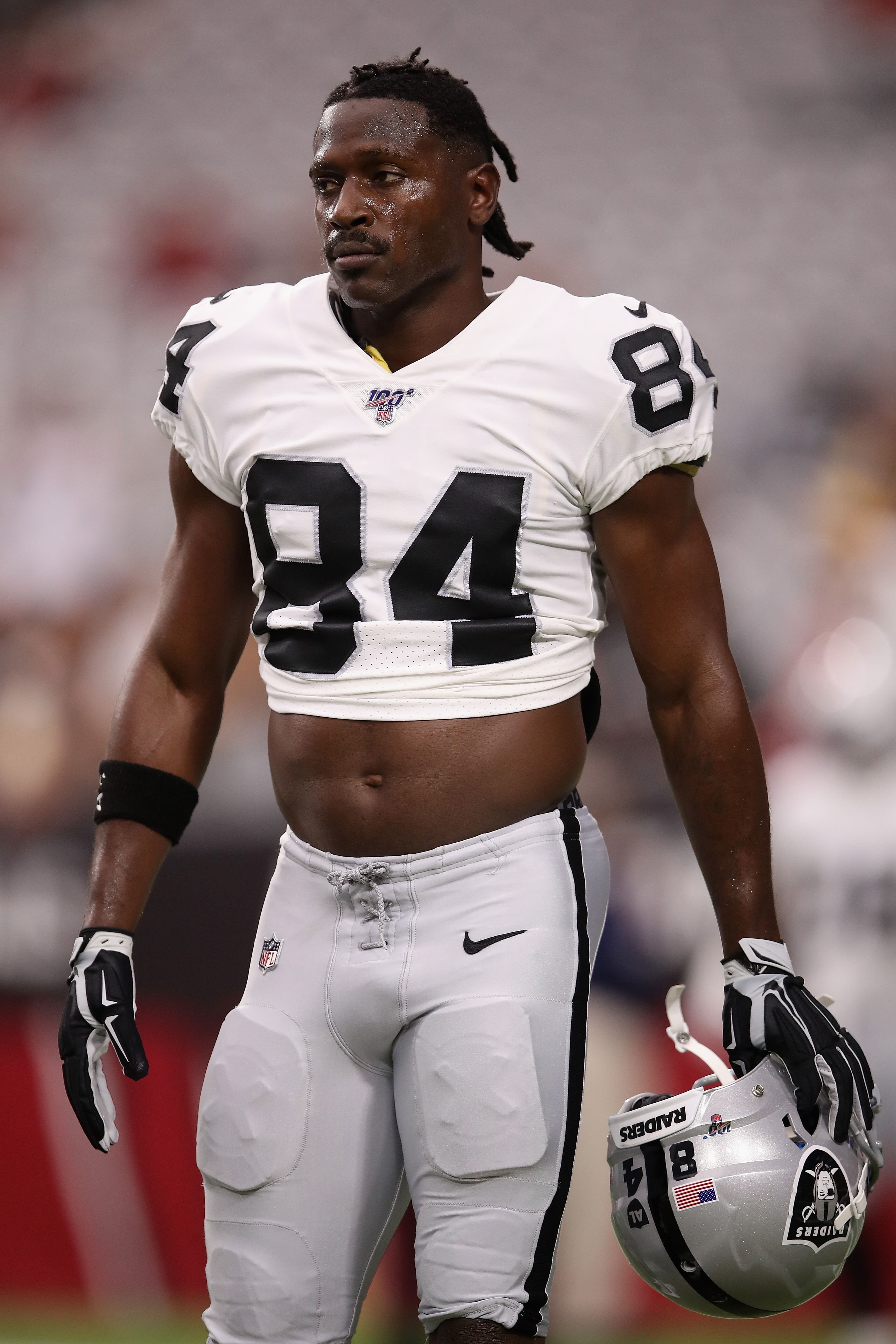 Antonio Brown at an NFL preseason game against the Arizona Cardinals in August, 2019/ Source: Getty Images