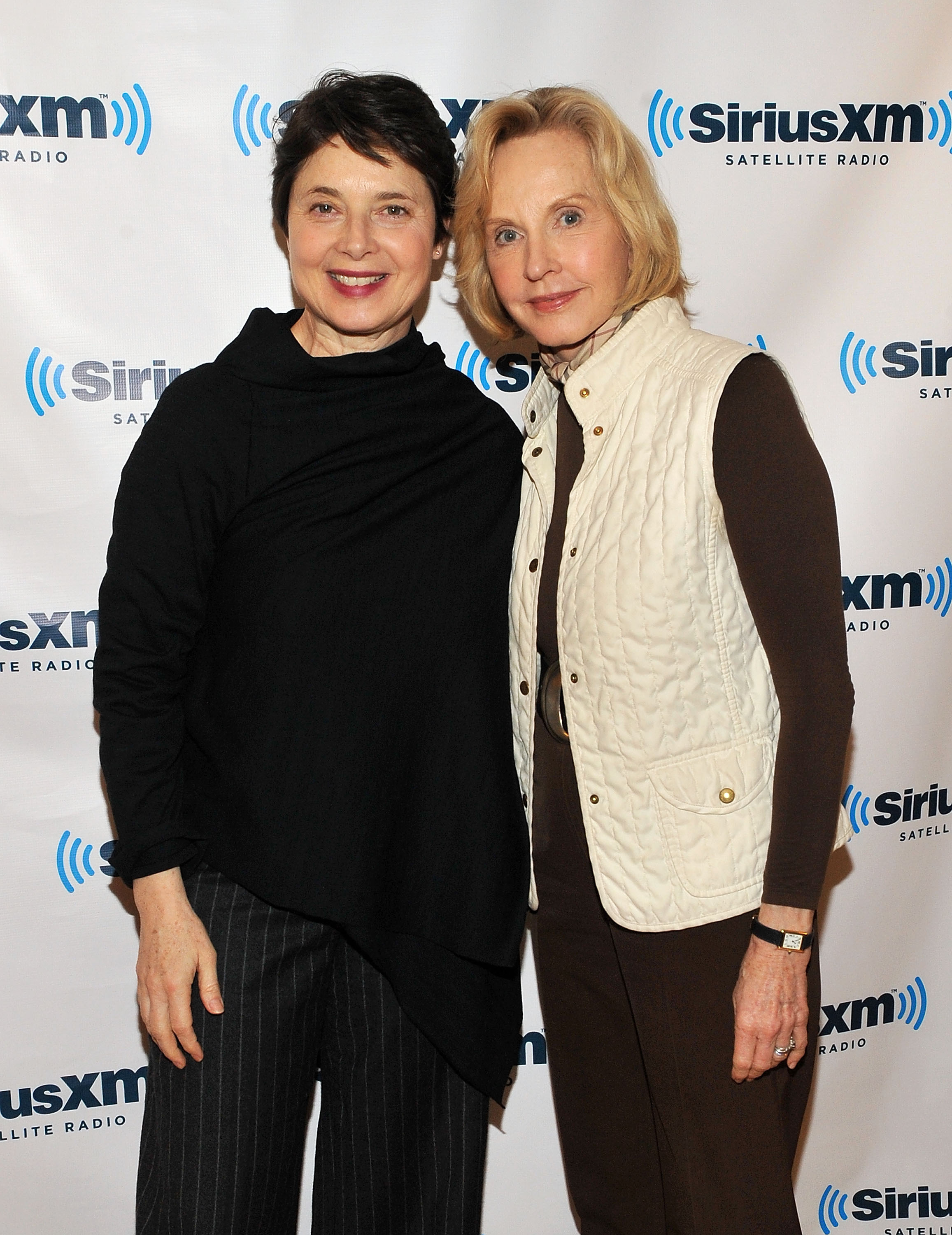 Isabella Rossellini and Pia Lindström at the SiriusXM Book Radio show on March 23, 2011, in New York | Source: Getty Images