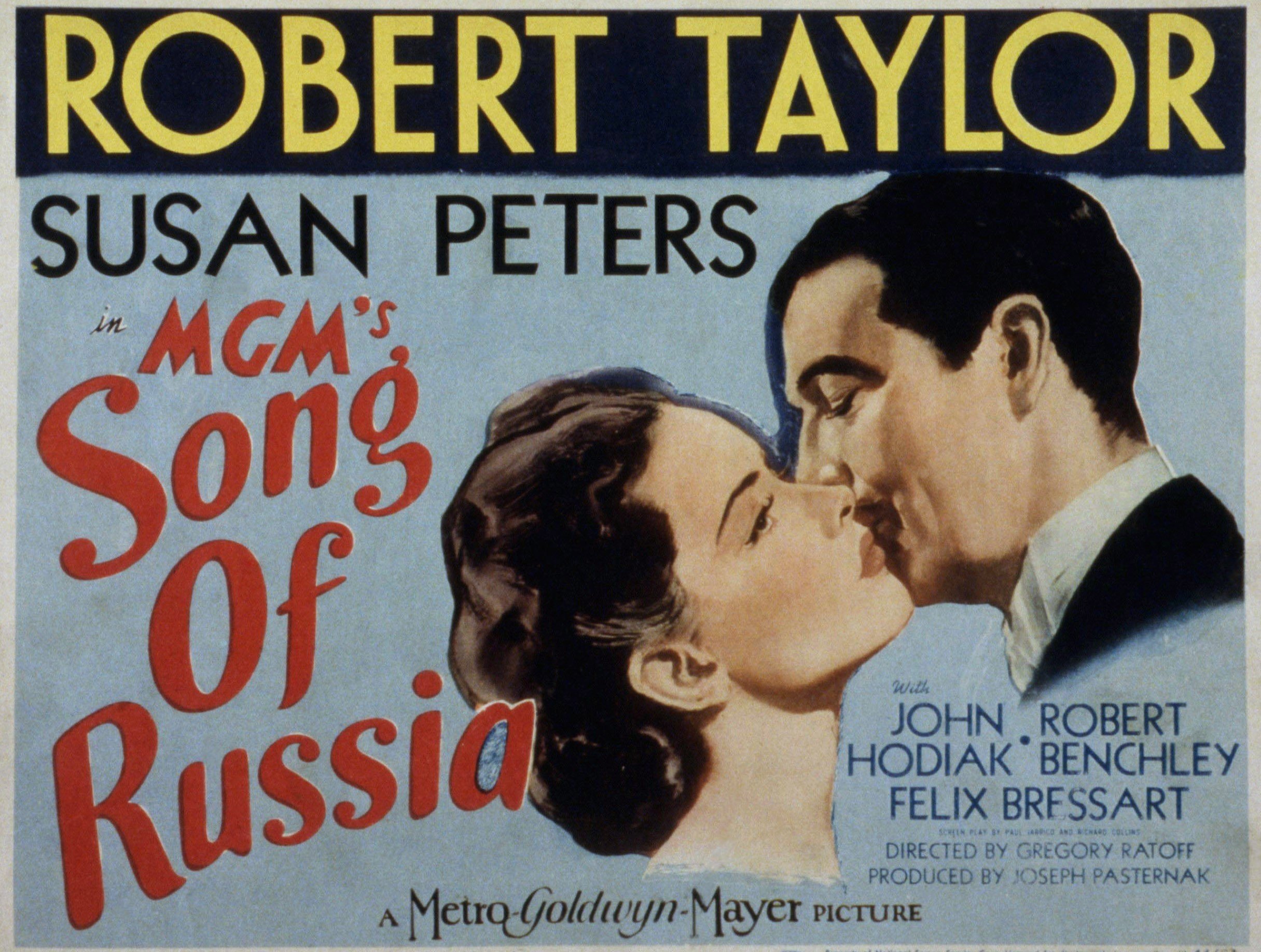 A poster of "Song of Russia," where she co-starred with Robert Taylor. | Photo: Getty Images