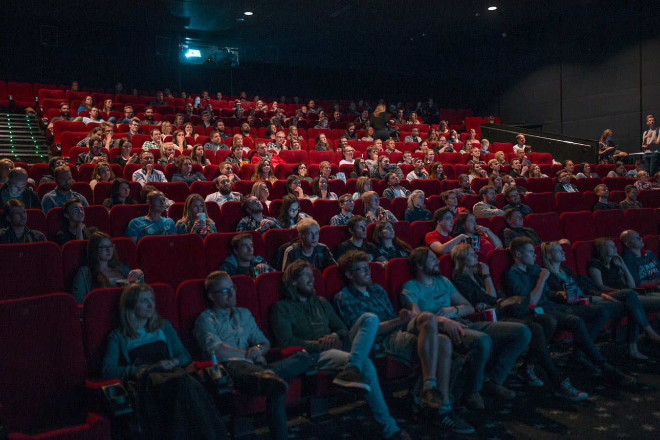 People watching a movie in a cinema. | Photo: Unsplash/Krists Luhaers