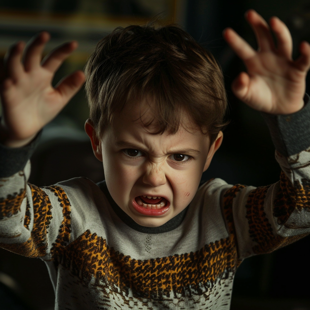 A scared little boy | Source: Midjourney