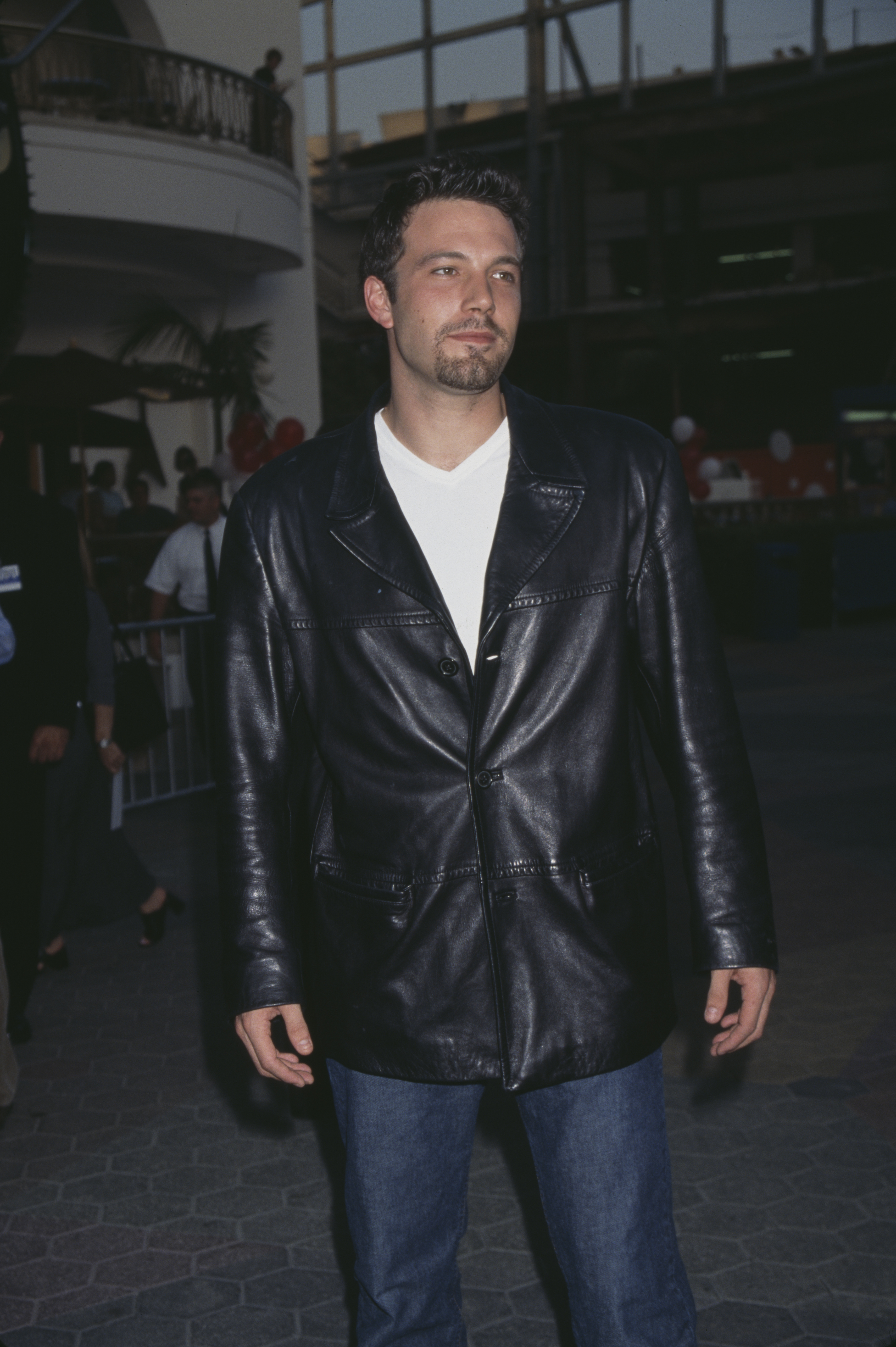 Ben Affleck at the premiere of 'American Pie', held at Cineplex Universal City Cinemas in Universal City, California, 7th July 1999 | Source: Getty Images