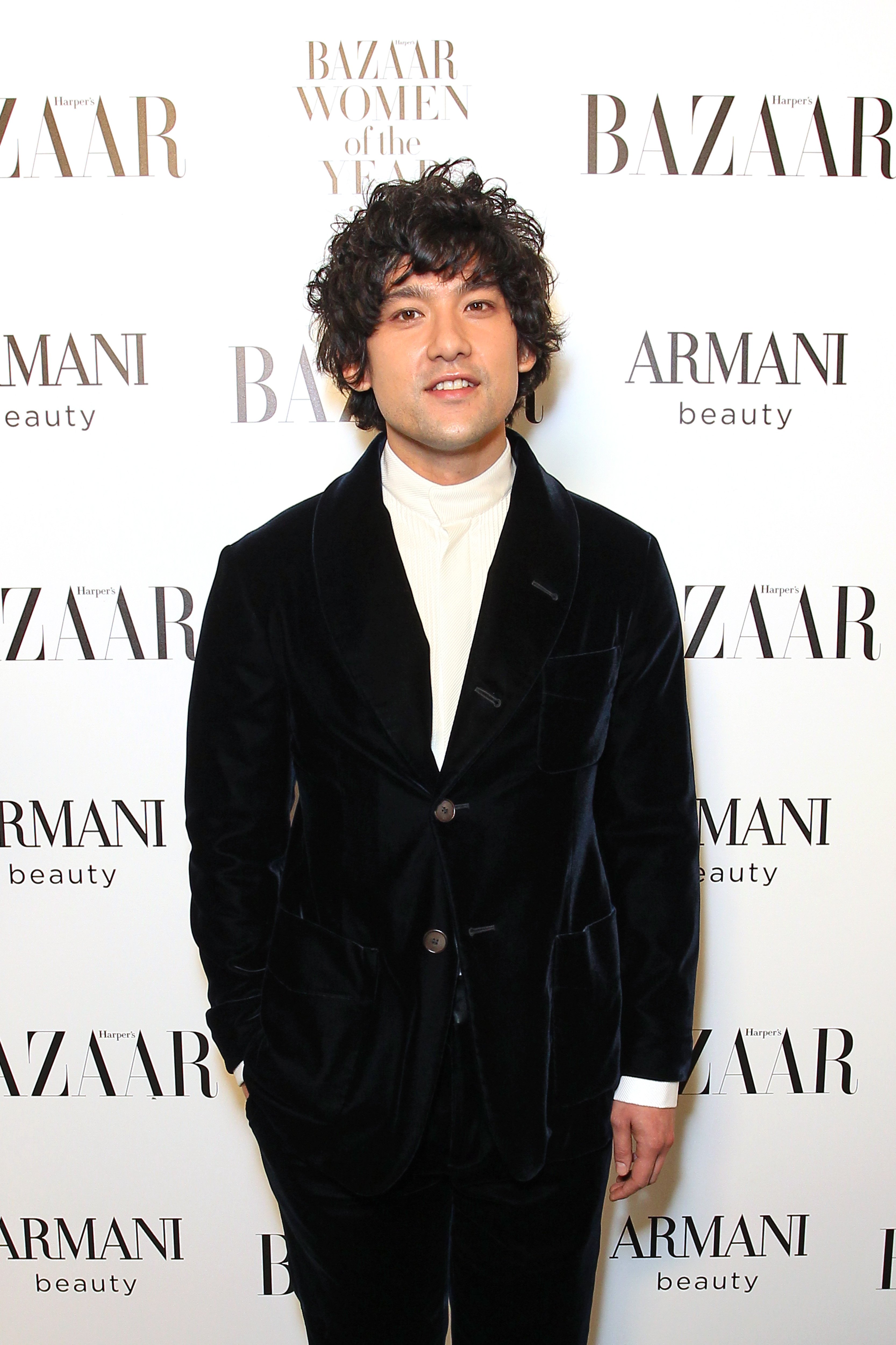 Will Sharpe poses at the Harper's Bazaar Women of the Year Awards 2021, in partnership with Armani Beauty, at Claridge's Hotel on November 2, 2021, in London, England | Source: Getty Images