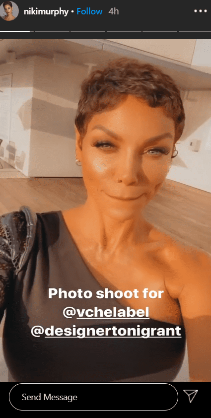 Nicole Murphy rocking a sexy look for a photoshoot on her Instagram | Photo: Instagram/nikimurphy