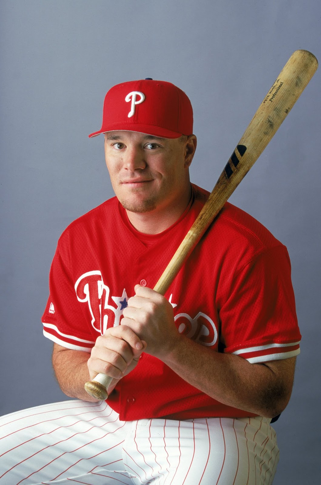 Rose Jr. of the Philadelphia Phillies posing for a studio portrait in Clearwater, Florida, on February 28, 2000. | Source: Getty Images