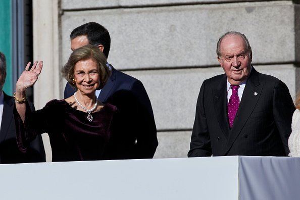 La Reina Sofía y el Rey Juan Carlos I en el 40 aniversario de la Constitución. | Foto: Getty Images