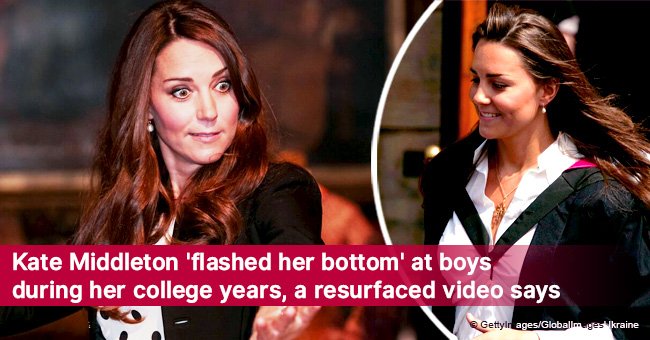 Kate Middleton 'flashed her bottom' at boys during her college years, a resurfaced video says