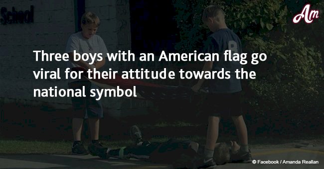 Three Boys with American Flag became viral due to their attitude towards the national symbol