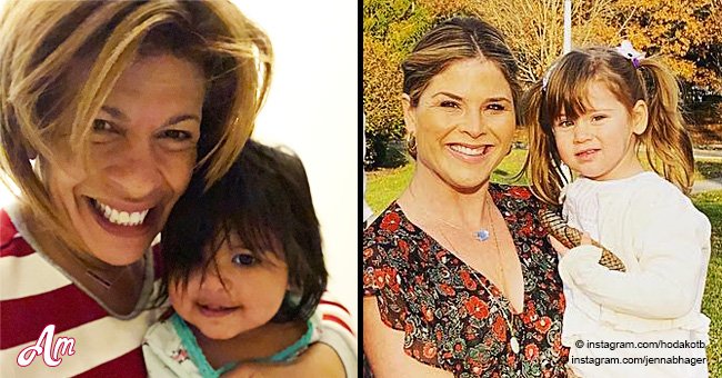 Hoda Kotb's daughter wears Jenna Bush Hager's daughter's hand-me-downs and it's adorable