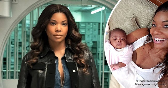 Gabrielle Union steals hearts with new photo with growing baby Kaavia 'on the set of #LAsFinest' 