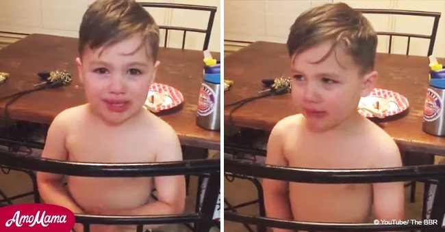 Toddler doesn't want to get married, as he sobbingly tells his mom. It's so funny