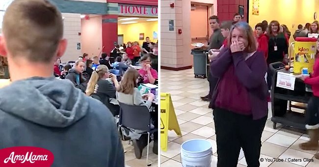 Students reject girl on Valentine's Day. Older boy unexpectedly steps in to teach them a lesson