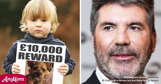 Simon Cowell helped a 3-year-old boy find his stolen puppy by offering a huge reward