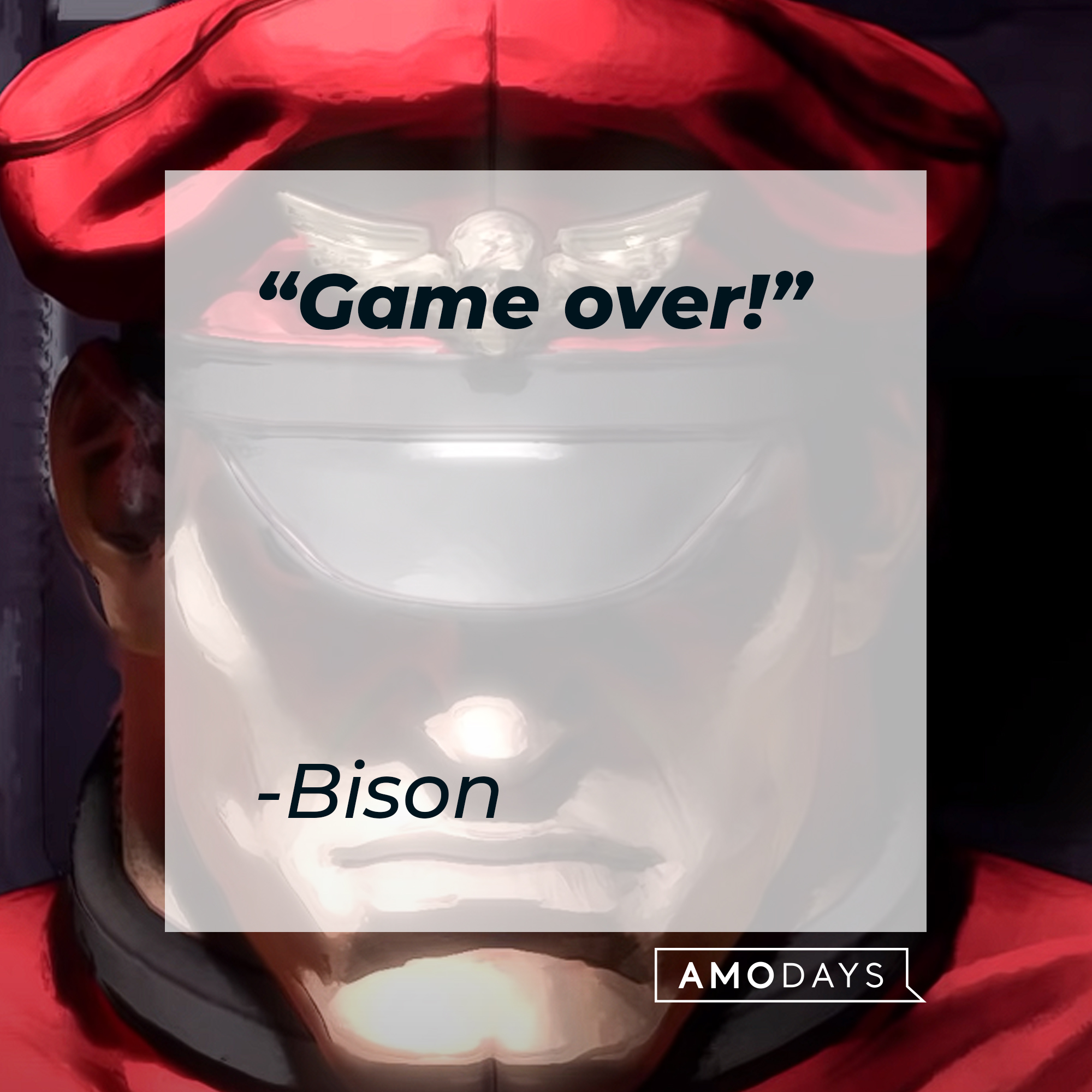 Bison's quote: "Game over!" | Source: youtube.com/PlayStation