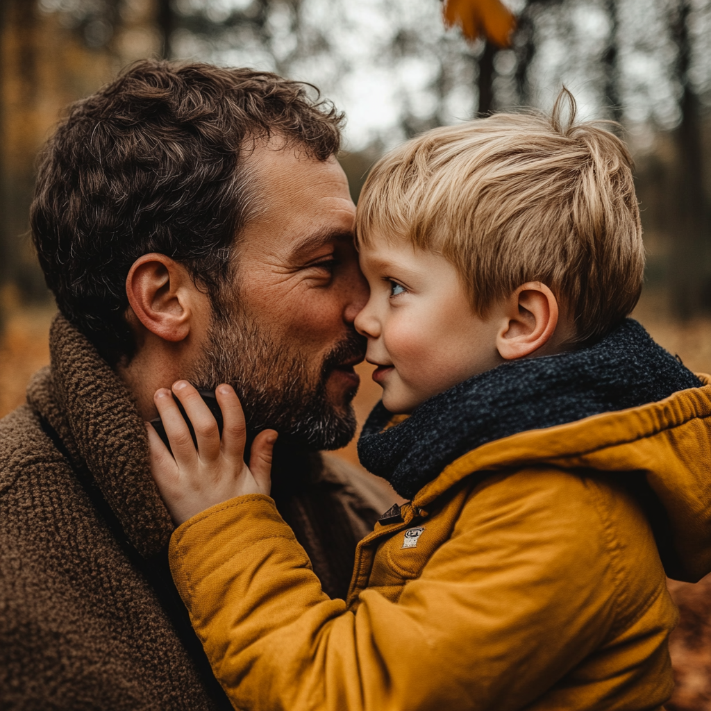 A boy talking to his father | Source: Midjourney