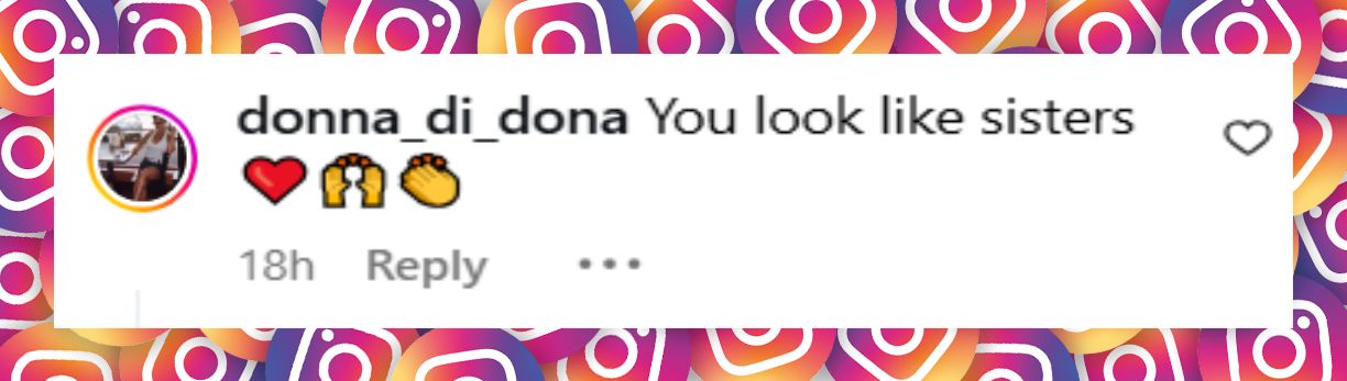 A netizen's comment about Bethenny Frankel and her daughter, Bryn Hoppy, on their first photoshoot together, from a post dated August 13, 2025 | Source: Instagram/bethennyfrankel