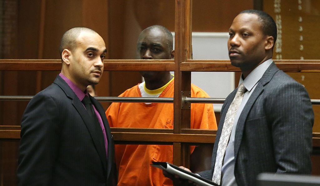 Actor Michael Jace and his attorneys appear in Los Angeles Superior Court on August 1, 2014  | Photo: Getty Images