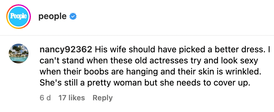 Comments about Catherine Zeta-Jones | Source: Intagram.com/People