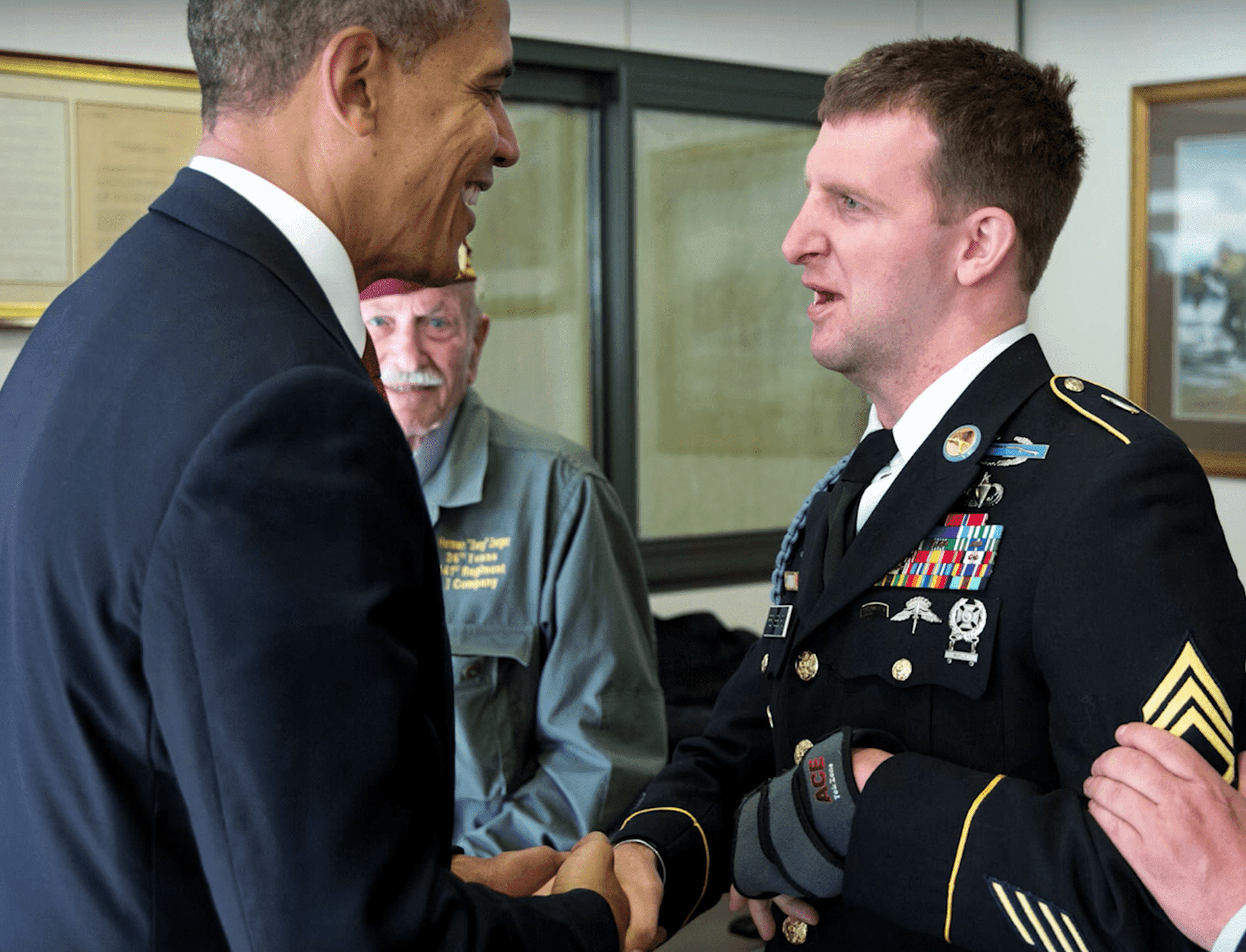 Obama and Cory meet. | Source: YouTube/theobamawhitehouse