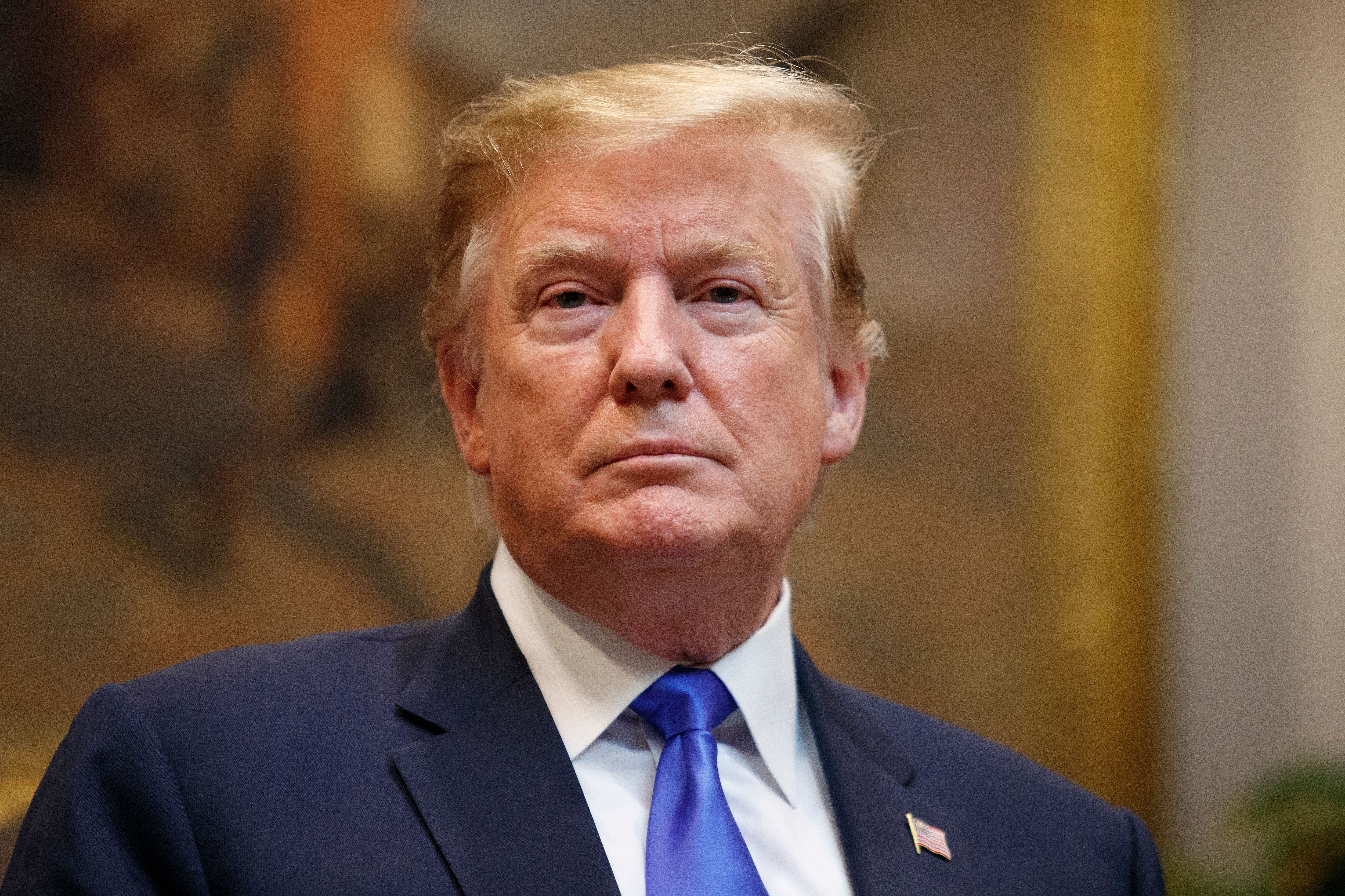 Donald Trump sharing his views on 5G deployment in America on April 12, 2019 in Washington. | Photo: Getty Images