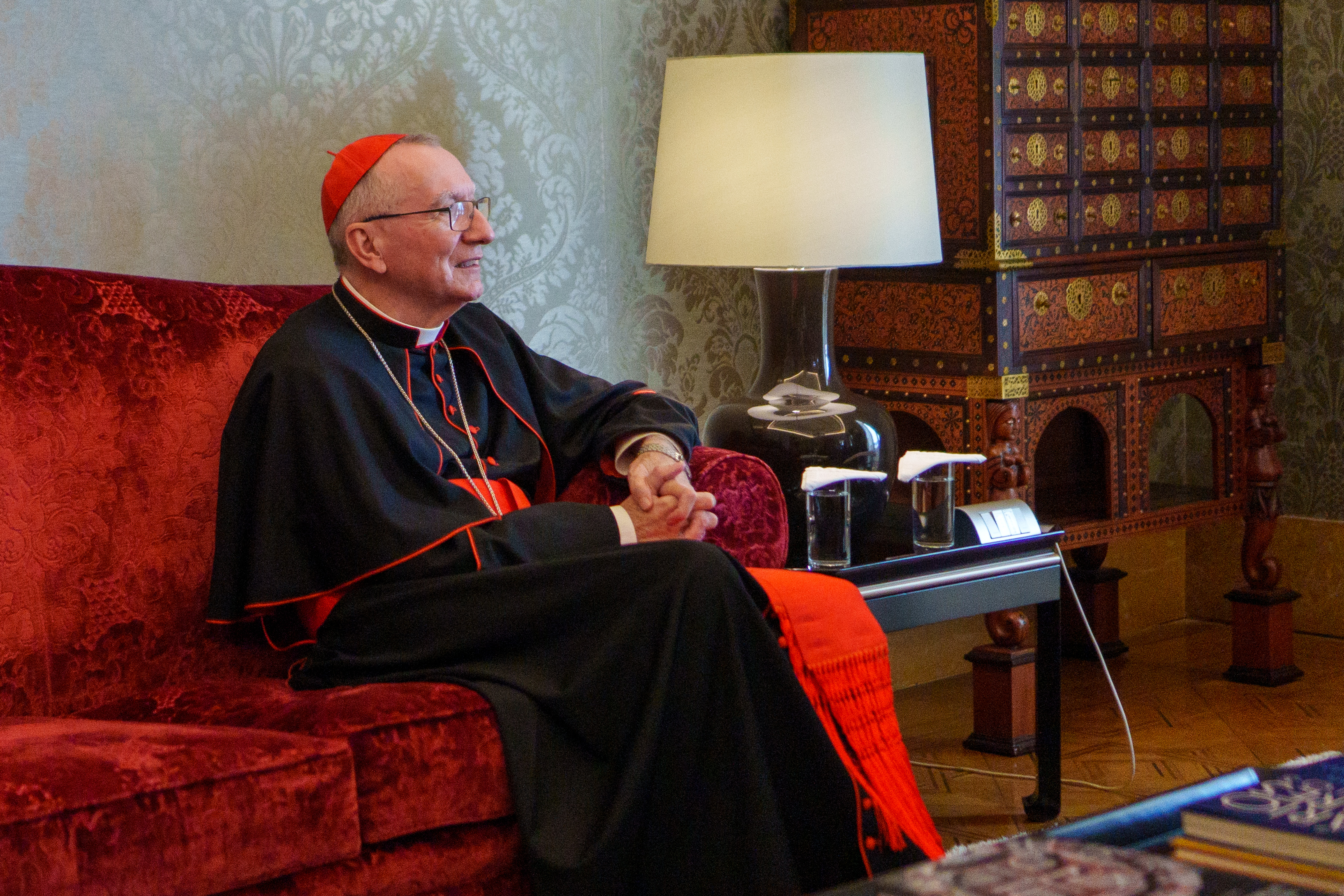 Cardinal Pietro Parolin attends an official meeting in Lisbon on September 14, 2025 | Source: Getty Images