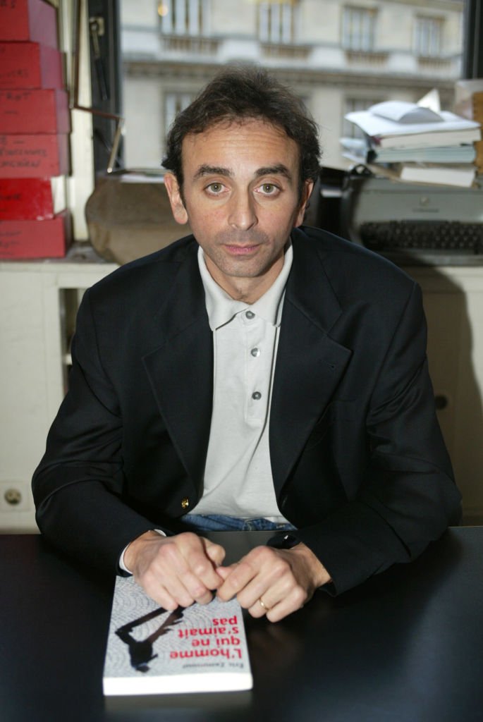     Eric Zemmour poses on January 18, 2002 in Paris following the publication of his book 