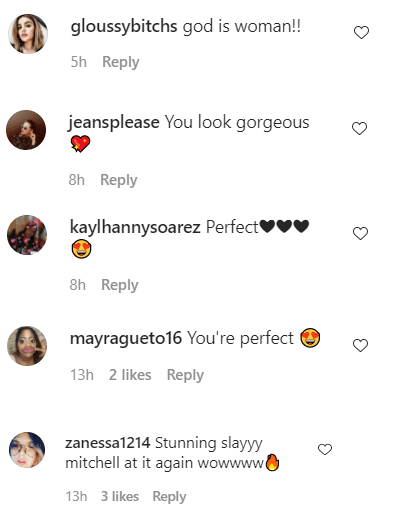 Screenshot showing comments on Shay Mitchell's IG post | Source: Instagram/shaymitchell