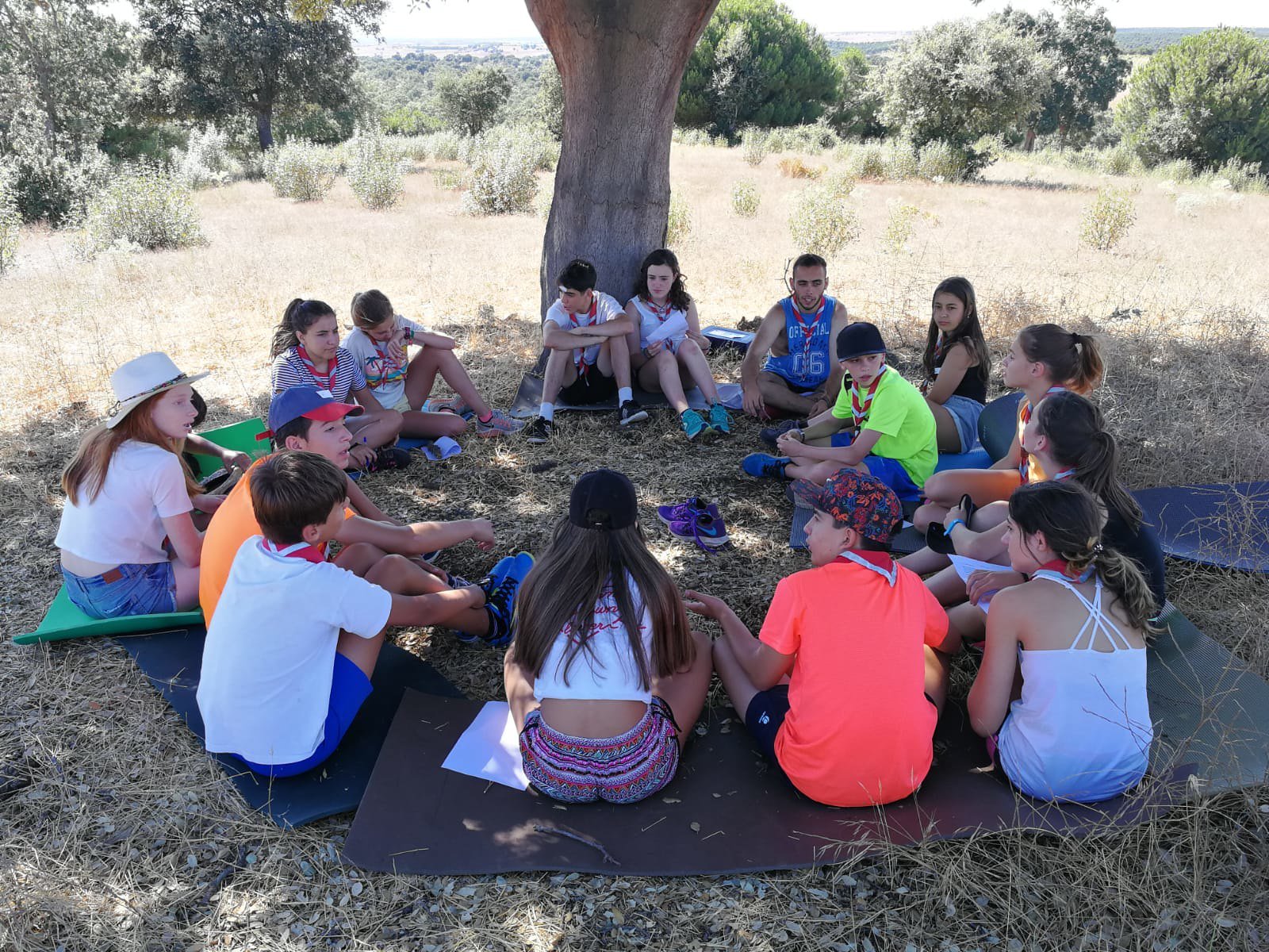 Grupo de niños realizando actividades en un campamento. | Imagen: Flickr