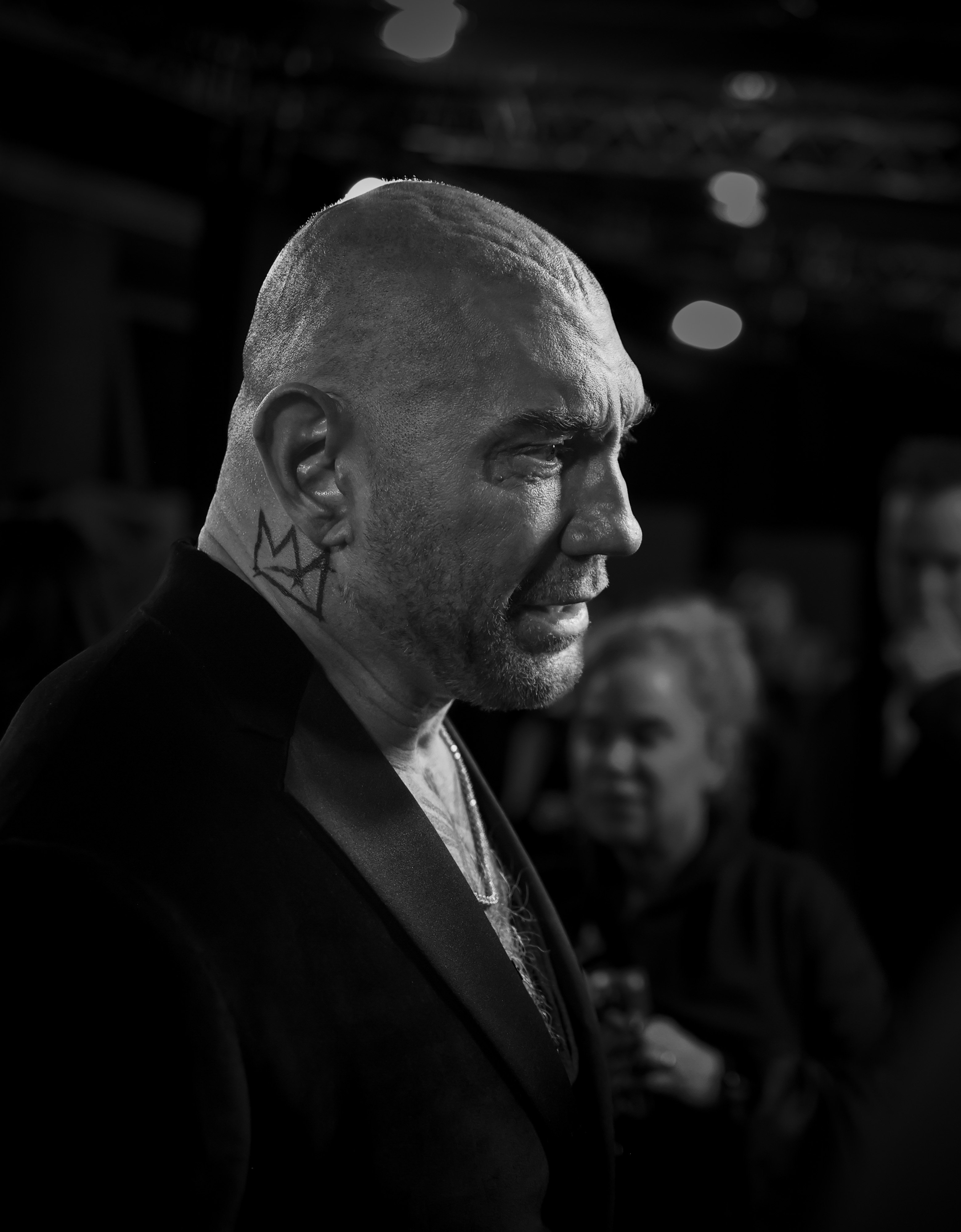 Dave Bautista at the "Glass Onion: A Knives Out Mystery" premiere during the 66th BFI London Film Festival on October 16, 2022, in England. | Source: Getty Images