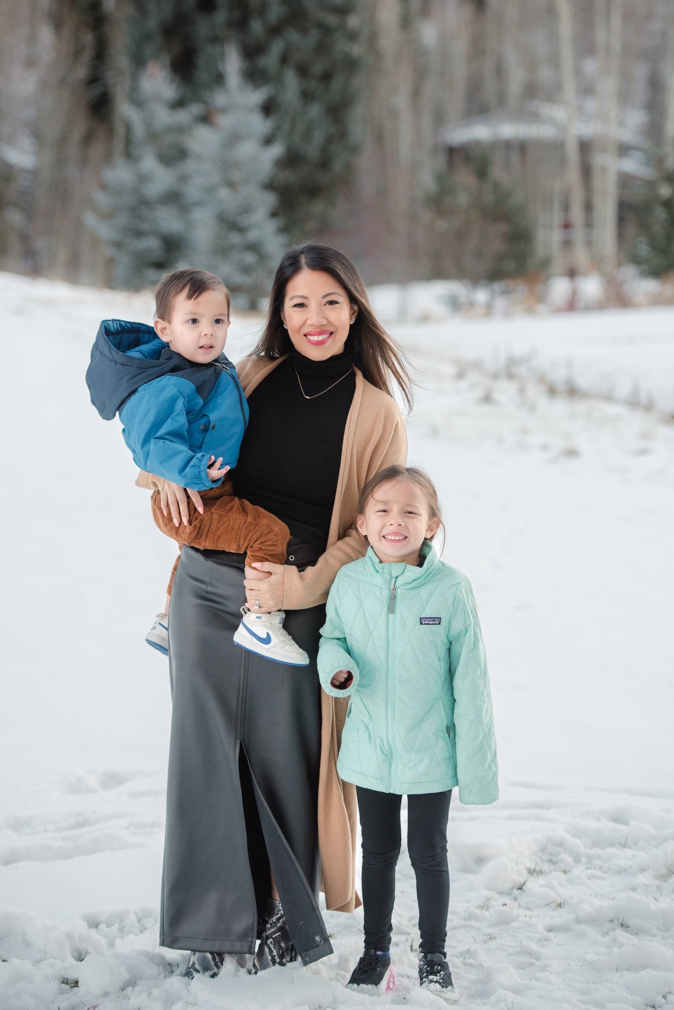 Thy Mitchell with her daughter, Maya, and son, Max, posted on May 5, 2026. | Source: Facebook/Ly Mai