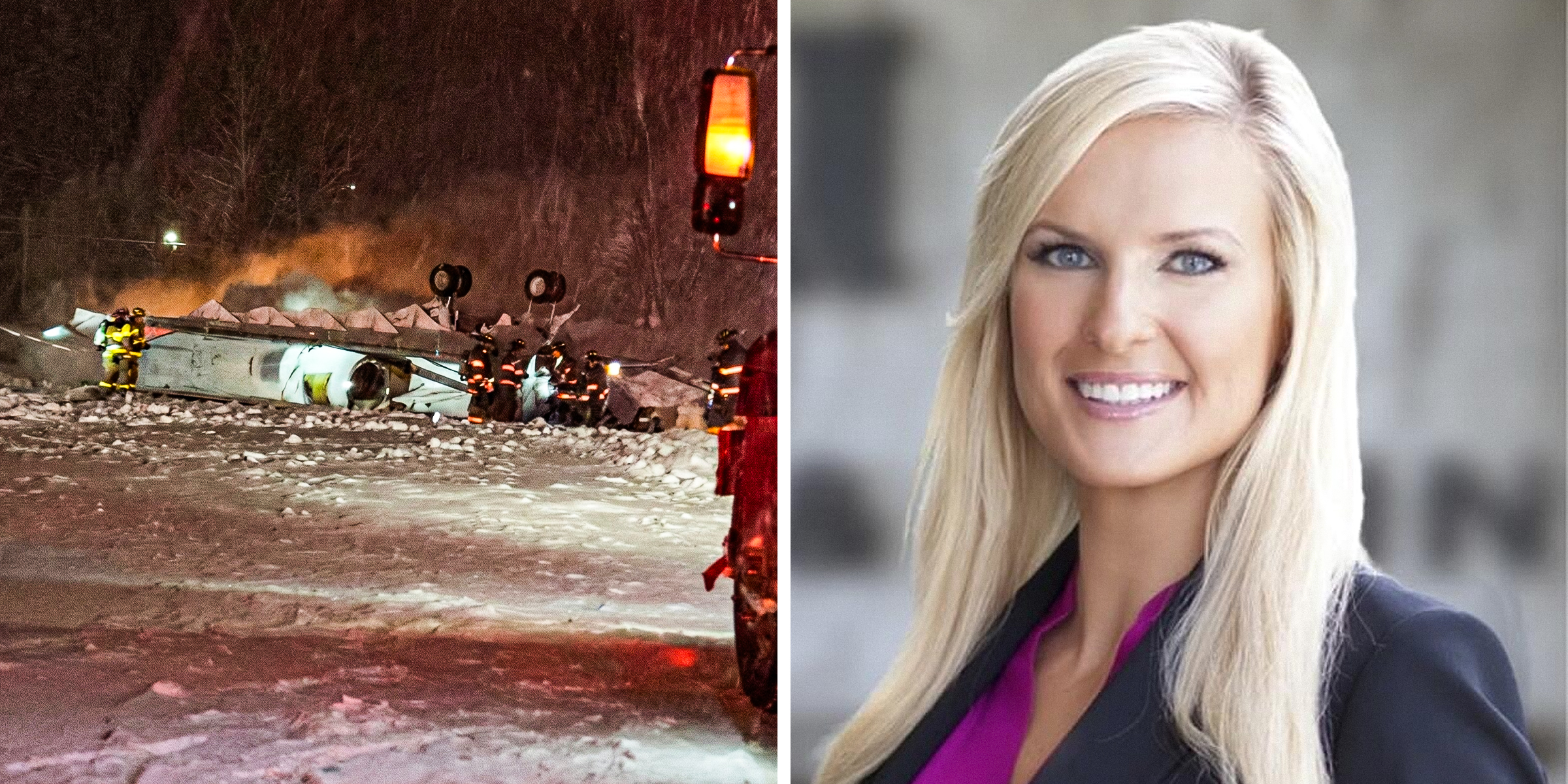 Wreckage of the crashed jet | Tara Arnold | Source: X/Turbinetraveler | Facebook/TheCenlaReport