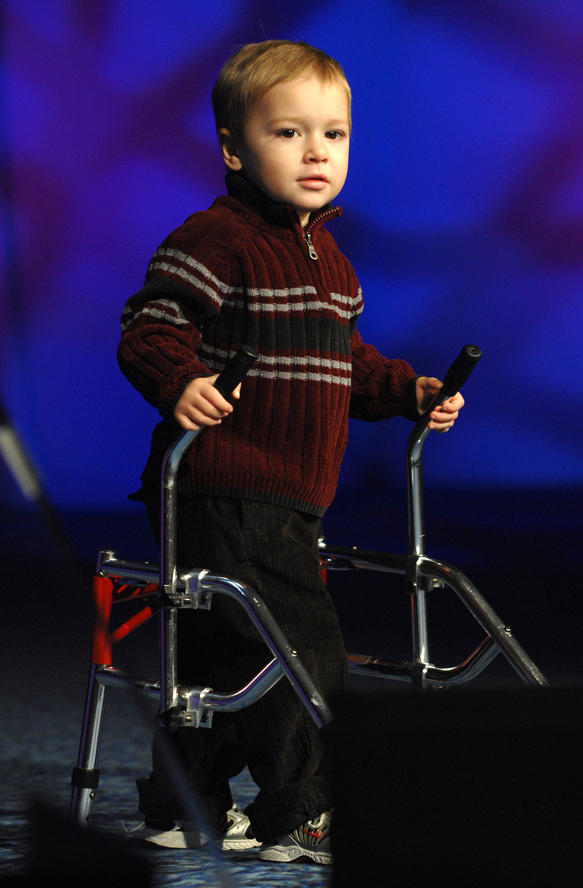 Handicapped child at Christopher Reeve Foundation event in New York , 2014 | Photo: Getty Images 