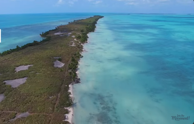 Leonardo DiCaprio's 104-acre island, Blackadore Caye, from a video dated April 21, 2016 | Source: YouTube/@WillMitchellBelize