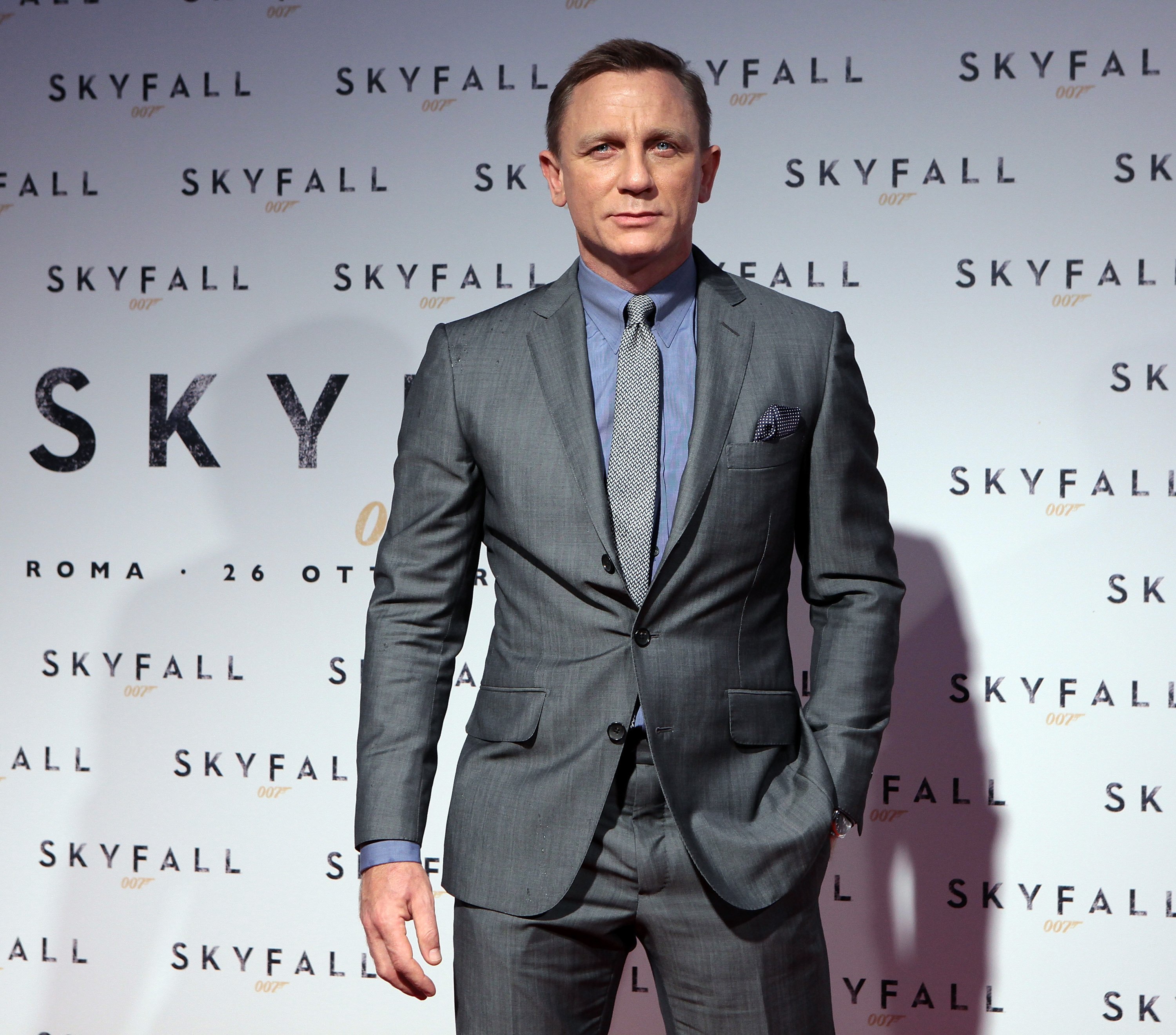 Daniel Craig attends "Skyfall" Rome Premiere at Warner Cinema Moderno on October 26, 2012, in Rome, Italy. | Source: Getty Images.