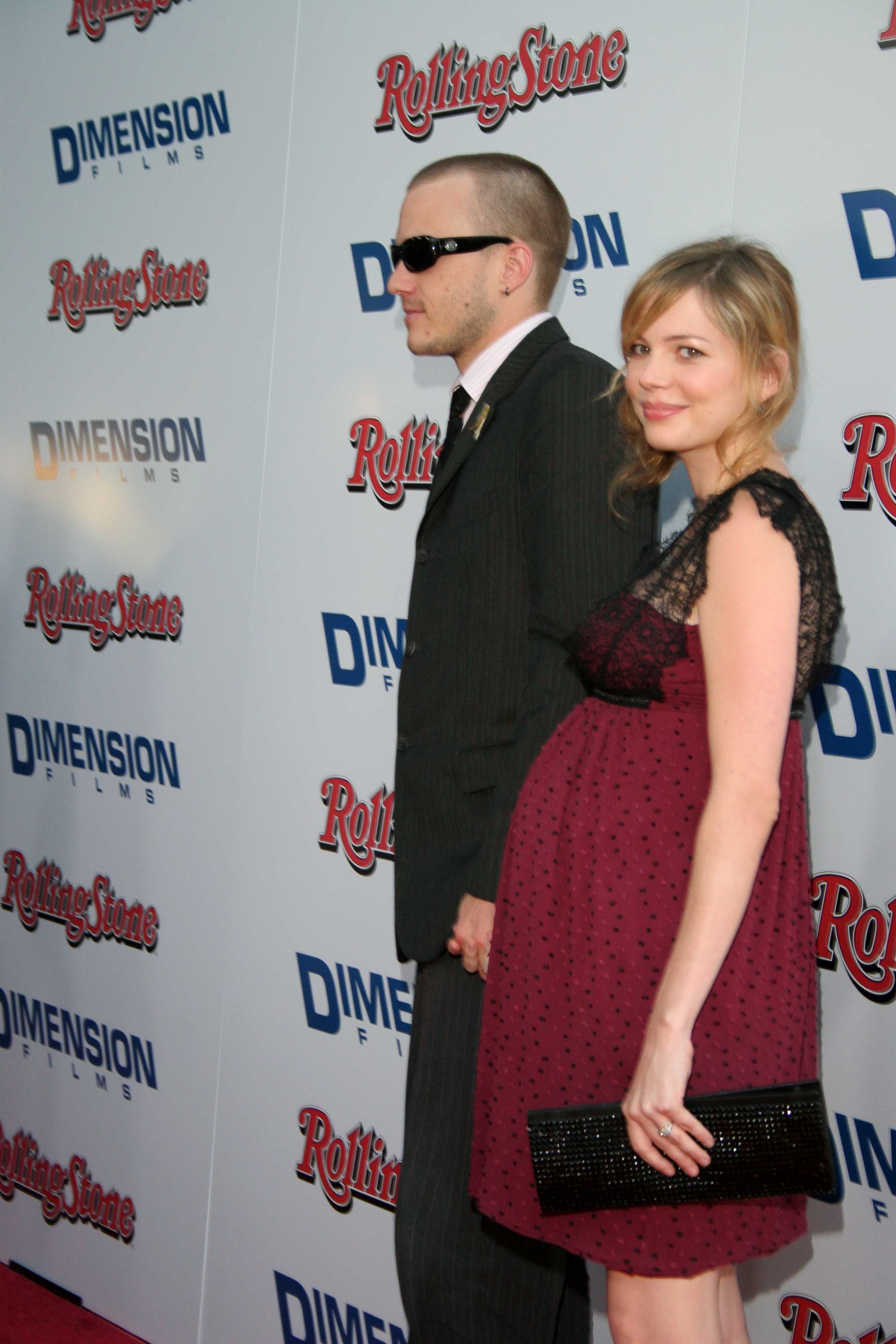 Heath Ledger and Michelle Williams at the premiere of "The Brothers Grimm" on August 8, 2005 | Source: Getty Images