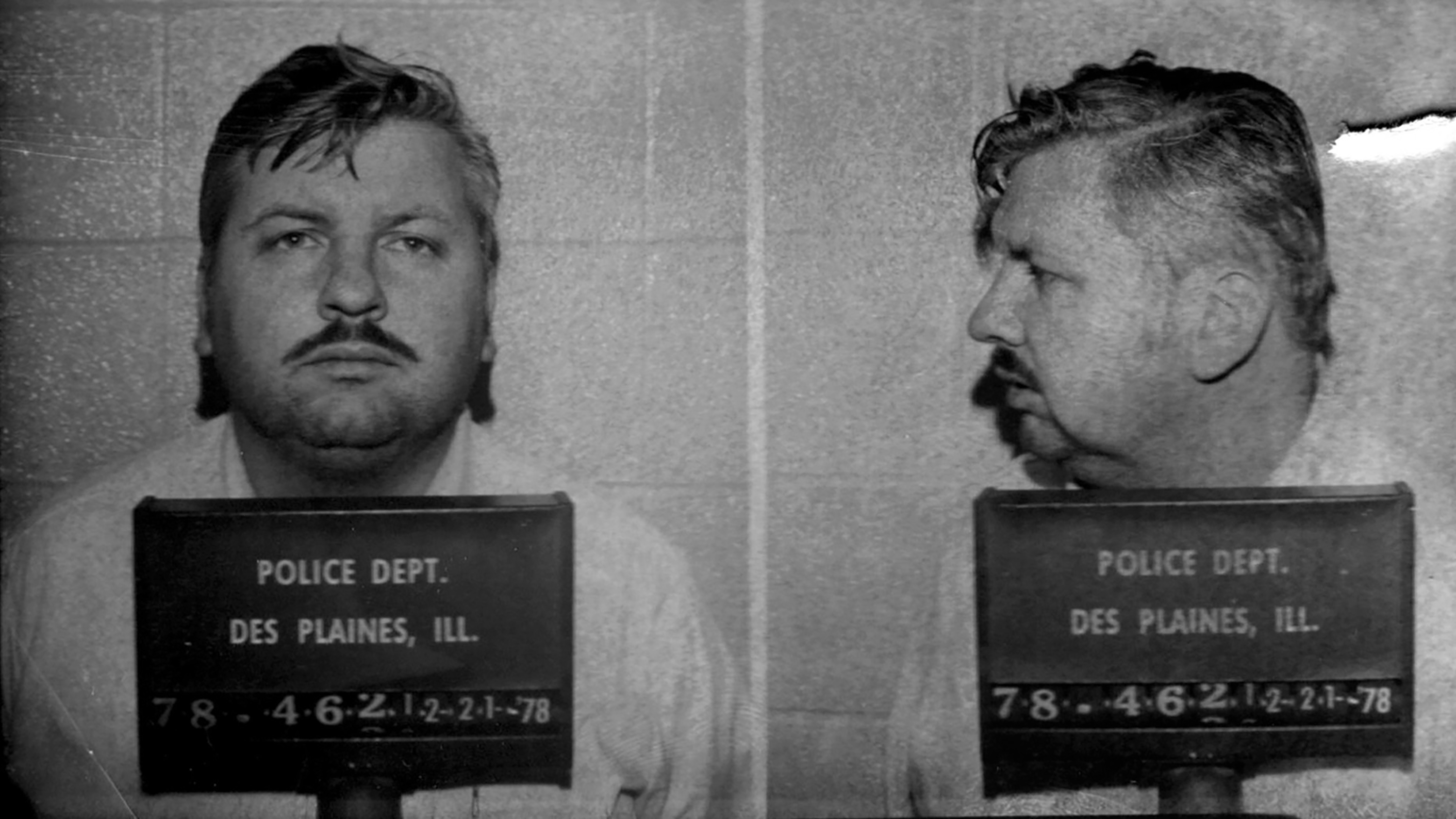 John Wayne Gacy's mugshots taken at the Des Plaines Police Department on December 21, 1978. | Source: Getty Images
