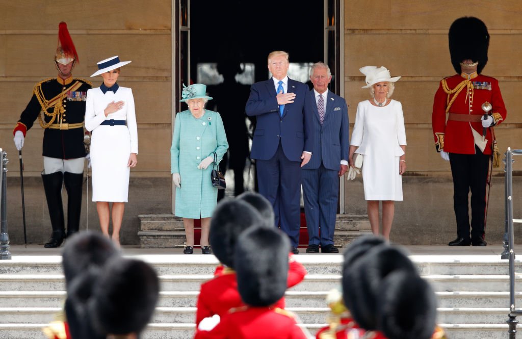 Realeza británica junto al presidente Donald Trump y la primerda dama de los EEUU. | Foto: Getty Images