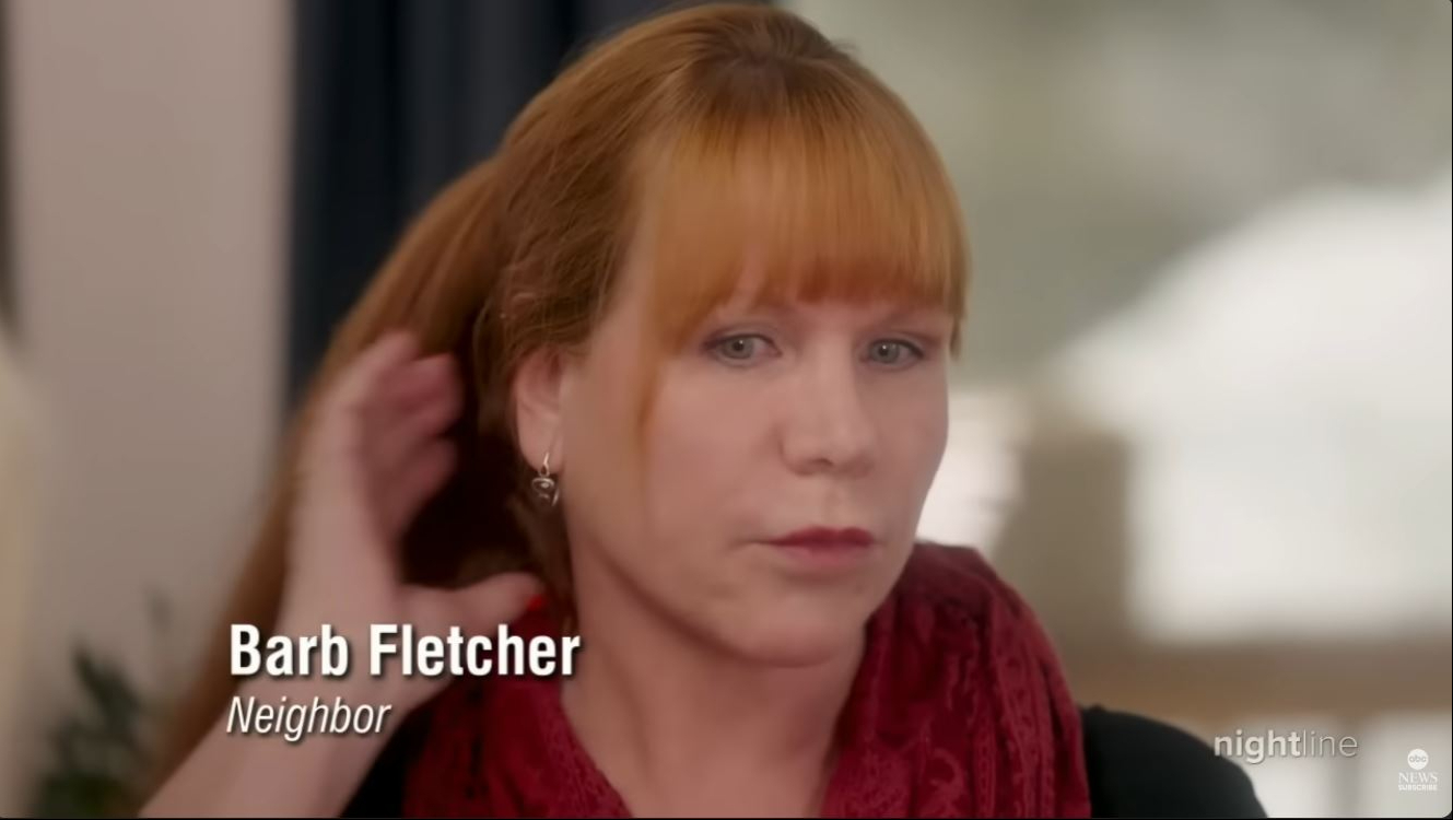 Neighbor Barb Fletcher recalled helping Jeremy Renner moments after his snowplow accident during the April 7, 2023, interview. | Source: YouTube/ABC News