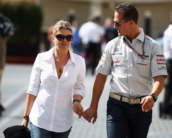 Corinna und Michael Schumacher, Abu Dhabi, 2011 | Quelle: Getty Images Corinna und Michael Schumacher, Abu Dhabi, 2011 | Quelle: Getty Images