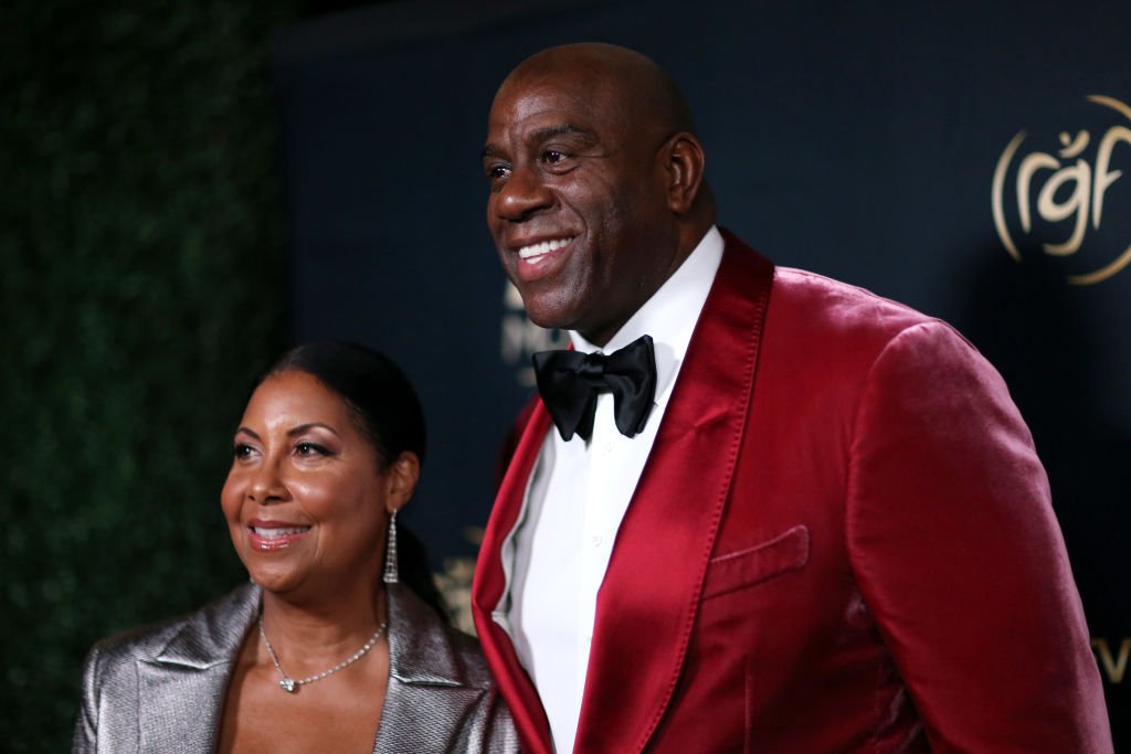Magic and Cookie Johnson at the Ryan Gordy Foundation, November 2019 | Source: Getty Images