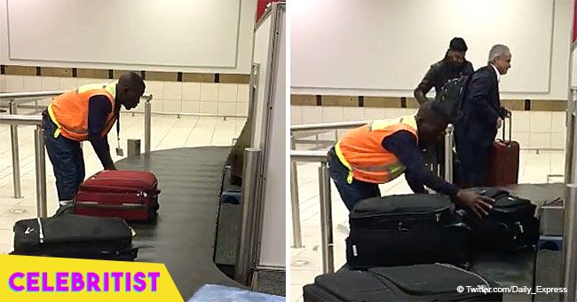 Airport baggage handler goes viral after video shows how he moves suitcases 