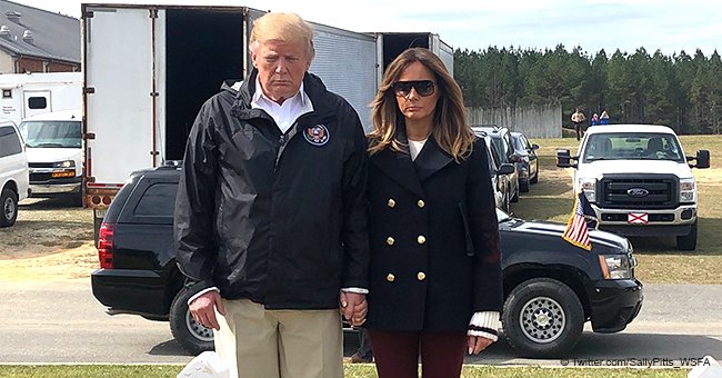 Melania Trump Photos from Alabama Tornado Visit Reignite Conspiracy Theories of Body Double