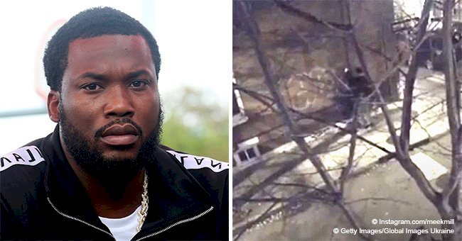 Meek Mill says a 'white man' sprayed racist graffiti on his grandma's newly-purchased home